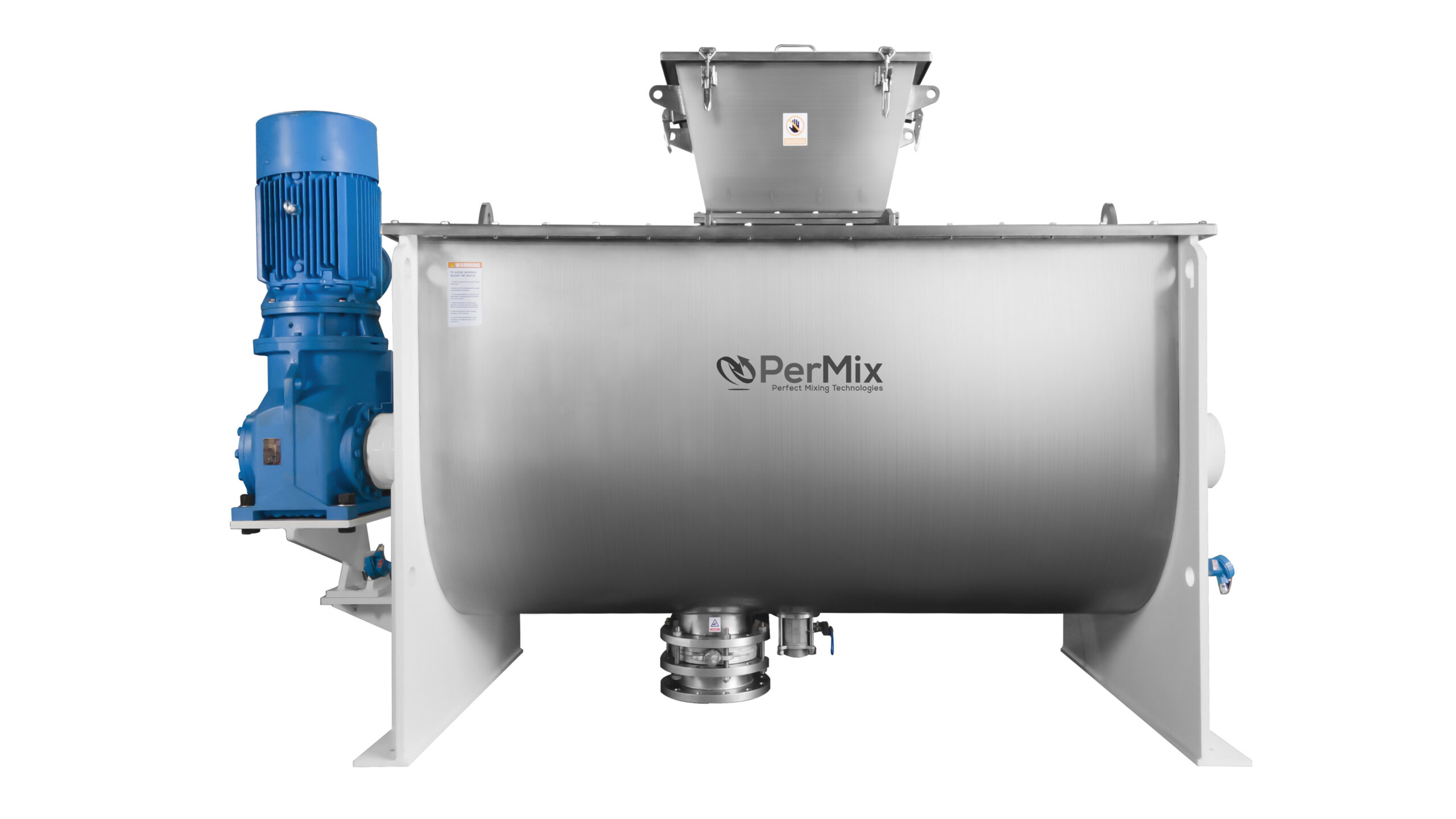 Sanitary ribbon mixer